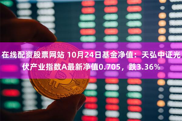 在线配资股票网站 10月24日基金净值：天弘中证光伏产业指数A最新净值0.705，跌3.36%